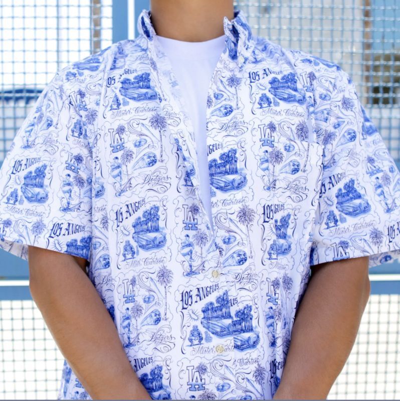 MISTER CARTOON X REYN SPOONER LOS ANGELES DODGERS ALOHA SHIRT ...