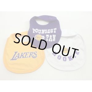 画像: LAKERS BABY BIB 3枚SET