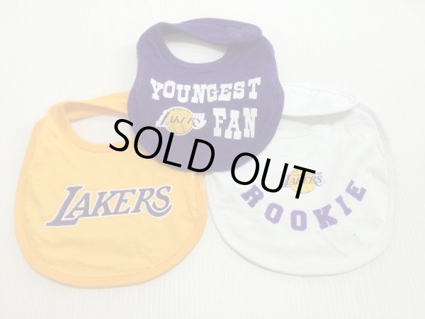 画像1: LAKERS BABY BIB 3枚SET (1)