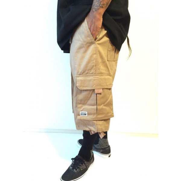 画像8: PROCLUB TWILL CARGO SHORT カーキ (8)