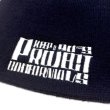 画像2: PROJECT ORIGINAL KNITCAP ネイビー/ホワイト (2)