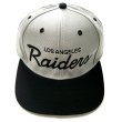 画像1: Reebok製 Los angeles RAIDERS SNAPBACK CAP GREY/BK (1)