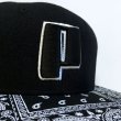 画像5: PROJECT ORIGINAL BANDANA BIG P CAP BK (5)