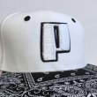 画像2: PROJECT ORIGINAL BANDANA BIG P CAP WH/BK (2)