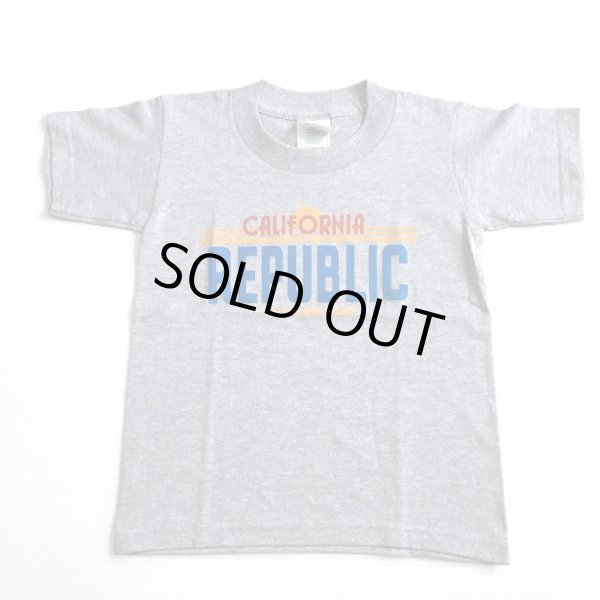 画像2: CALIFORNIA ナンバー kids TEE グレー (2)