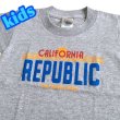 画像1: CALIFORNIA ナンバー kids TEE グレー (1)