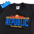 画像1: CALIFORNIA ナンバー kids TEE ブラック (1)