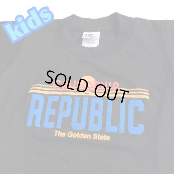 画像1: CALIFORNIA ナンバー kids TEE ブラック (1)