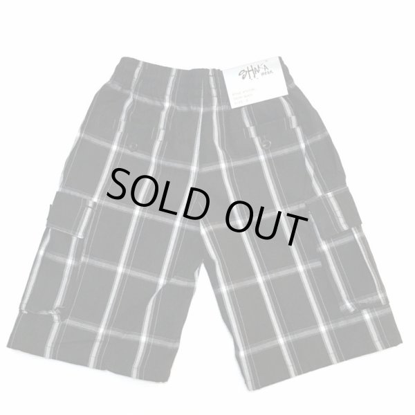 画像2: SHAKA Kids PLAID SHORT PANTS ブラック (2)