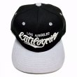 画像2: CALIFOGRIFO SNAPBACK CAP ブラック／ライトグレー (2)