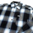 画像1: CALTOP OG CHECK SHIRT ネイビー/スカイブルー (1)