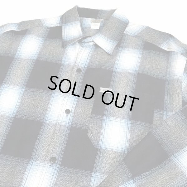 画像1: CALTOP OG CHECK SHIRT ネイビー/スカイブルー (1)