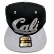 画像2: CALI Ghetto G snapback cap ブラック/ライトグレー (2)