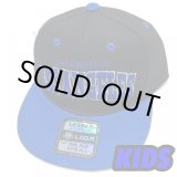 画像: KIDS Los Angeles snapback cap ブラック/ロイヤルブルー