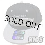 画像: KIDS Los Angeles snapback cap ブラック/グレー