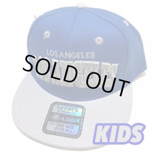 画像: KIDS Los Angeles snapback cap ロイヤルブルー/グレー
