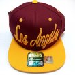 画像2: Los Angeles Ghetto G snapback cap バーガンディ (2)