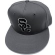 画像1: SC Snapback cap チャコールグレー (1)