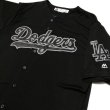 画像1: Majestic Dodgers Game shirt ブラック (1)