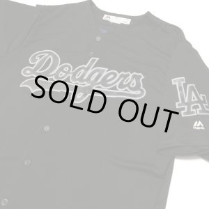 画像: Majestic Dodgers Game shirt ブラック