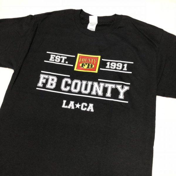 画像1: FB COUNTY  EST 1991 TEE ブラック (1)