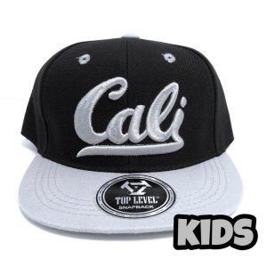 画像: CALI KIDS CAP ブラック/ライトグレー