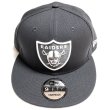 画像2: NEWERA OAKLAND RAIDERS Snapback cap チャコール (2)