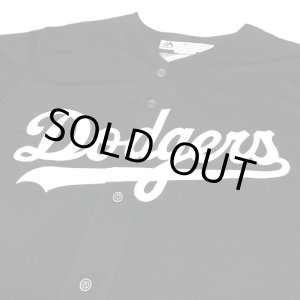 画像: Majestic Dodgers Game shirt ブラック/ホワイト