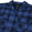 画像1: PENDLETON BOARD SHIRT ブルー／ブラック (1)