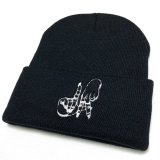 画像: Estevan Oriol LA sign KNIT CAP ブラック