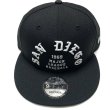 画像2: SD Padres Team Deluxe snapback cap ブラック/ホワイト (2)