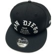 画像1: SD Padres Team Deluxe snapback cap ブラック/ホワイト (1)