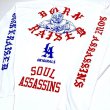 画像1: BORN X RAISED × SOUL ASSASSINS × LA ORIGINALS Long sleeve TEE ホワイト (1)