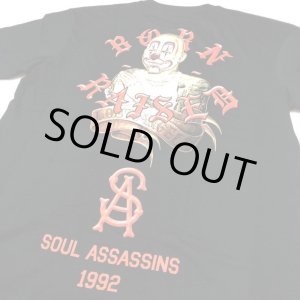 画像: BORN X RAISED × SOUL ASSASSINS TEE ブラック