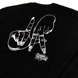 画像: Estevan Oriol New LA hand sign TEE ブラック