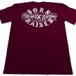 画像3: BORN X RAISED MISTER CARTOON ROCKER TEE BURGUNDY (3)