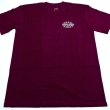 画像2: BORN X RAISED MISTER CARTOON ROCKER TEE BURGUNDY (2)