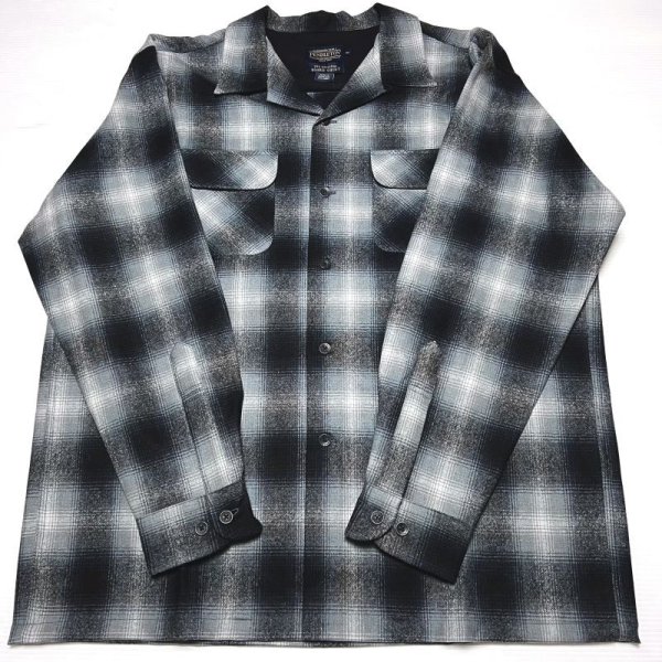 画像2: PENDLETON BOARD SHIRT ブラック/グレー (2)