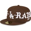 画像1: BORN X RAISED×LA Dodgers Big Logo Newera CAPブラウン (1)