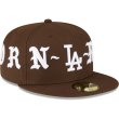 画像2: BORN X RAISED×LA Dodgers Big Logo Newera CAPブラウン (2)