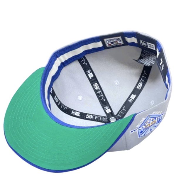 画像4: NEW ERA LA Dodgers side patch cap グレー/ブルー (4)