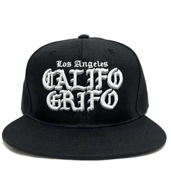 画像1: CALIFOGRIFO LA snapback cap ブラック (1)