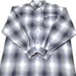 画像2: CALTOP OG CHECK SHIRT ライトグレー (2)