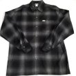 画像2: CALTOP OG CHECK SHIRT ブラック/チャコール (2)