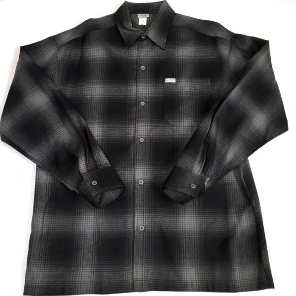 画像2: CALTOP OG CHECK SHIRT ブラック/チャコール (2)