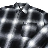 画像: CALTOP OG CHECK SHIRT ブラック/ホワイト