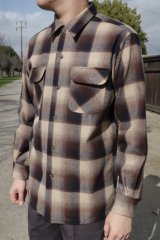 画像: PENDLETON BOARD SHIRT ベージュ/ブラウン