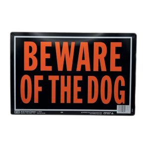 画像: BEWARE OF THE DOG サインプレート