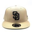 画像1: NEWERA 9fifty SD Padres ベージュ/ブラック (1)