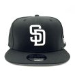 画像1: NEWERA 9fifty SD Padres ブラック/ホワイト (1)